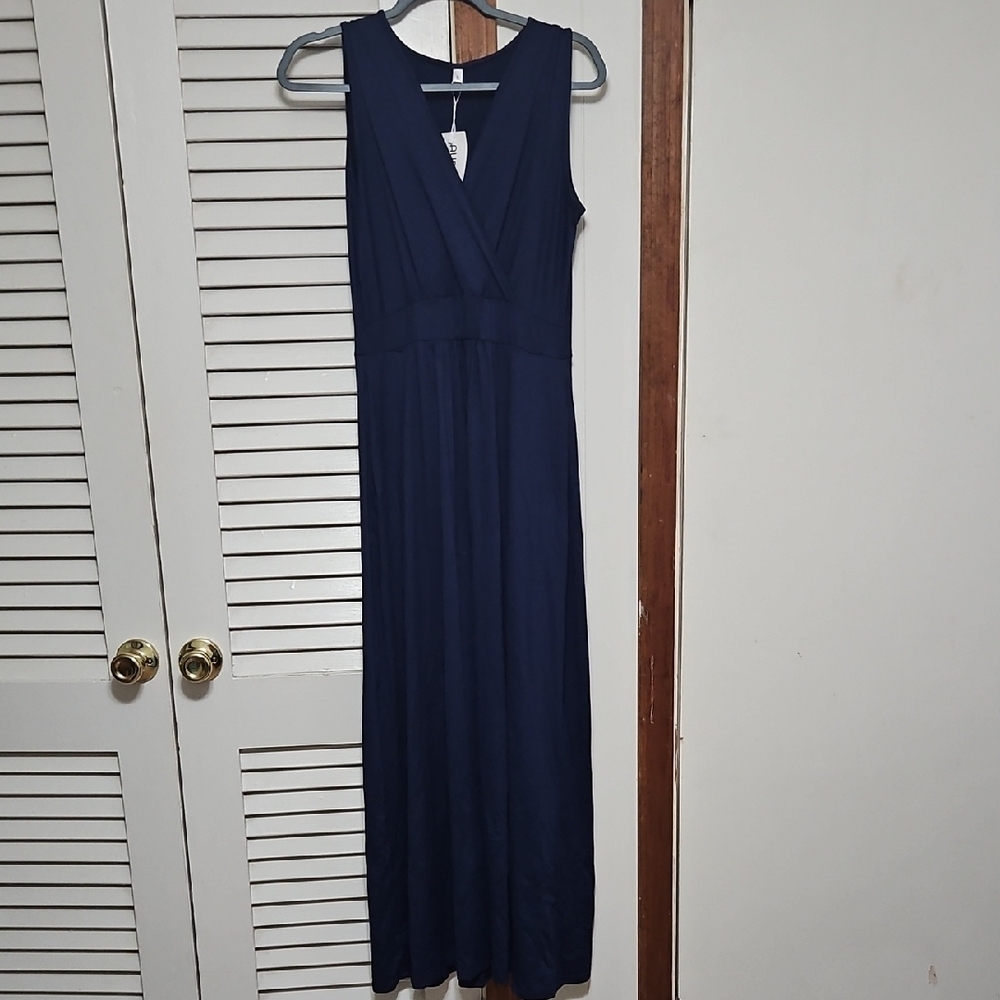 Chic Navy Maxi Dress